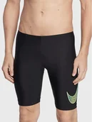 Kąpielówki męskie - Nike Kąpielówki Outline Logo Jammerpio NESSC588 Czarny - miniaturka - grafika 1