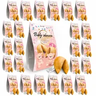 Przekąski dla dzieci - CIASTECZKA Z WRÓŻBĄ BABY SHOWER upominek dla gości podziękowanie SET 25 szt - miniaturka - grafika 1