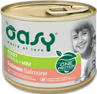Mokra karma dla psów - Oasy Oasy Pies One Protein Adult Mini Łosoś puszka 200g - miniaturka - grafika 1