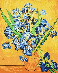 Artnapi 40x50cm Obraz Do Malowania Po Numerach Na Drewnianej Ramie - Vincent van Gogh, Irysy - Malowanie po numerach - miniaturka - grafika 1