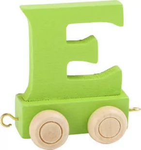 Small Foot Design Wagonik z literką E Alfabet Pociąg - Pociągi dla dzieci - miniaturka - grafika 1