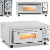 Piece, kotły  i płyty grzejne gastronomiczne - Piec do pizzy - 1 komora - 2400 W - Ø40 cm - kamień ogniotrwały - Royal Catering RCPO-2400-1PS - miniaturka - grafika 1