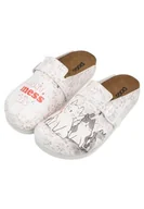 Kapcie damskie - DOGO Kobiety Wegańska Skóra Beżowe Kapcie - Wzór Trouble Makers, Kolor: wielokolorow, 38 EU - miniaturka - grafika 1