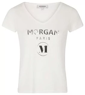 Koszulki i topy damskie - Morgan damski top DWONDER Ecru TM, Off White, M - grafika 1