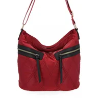 Torebki damskie - Pikowana Torebka Damska Listonoszka firmy Herisson 1252L80141 Bordowa - miniaturka - grafika 1