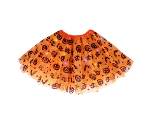 Spódniczka tutu Dynia pomarańczowa z lampkami LED - 30 cm - 1 szt. - Stroje karnawałowe - miniaturka - grafika 1