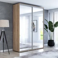 Szafy - Szafa MAJA 2 przesuwna 190x242 dąb sonoma wysoka - miniaturka - grafika 1