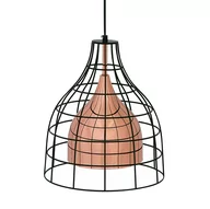 Lampy sufitowe - Beliani Lampa wisząca Lampa wisząca metalowa miedziana TRESA 69890 - miniaturka - grafika 1
