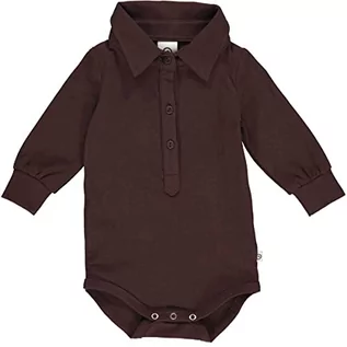 Bluzki dla niemowląt - Müsli by Green Cotton Baby Boys Cozy me Shirt Body and Toddler Sleepers, Coffee, 74 - grafika 1