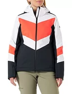 Kurtki damskie - 4F Damska kurtka SKI KUDN011 Dżinsy, czerwona neonowa, XL damska, Neon Red, XL - miniaturka - grafika 1