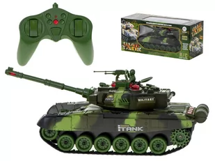 BIG Czołg RC War Tank 9995 duży 2.4 GHz zielony KX8714_1 - Zabawki zdalnie sterowane - miniaturka - grafika 2