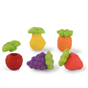 Owoce sensoryczne - miękkie klocki 5 szt - Zabawki sensoryczne - miniaturka - grafika 1