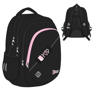 St. Right Plecak Szkolny Młodzieżowy Duży Czterokomorowy Pink K-pop Lover - Plecaki szkolne i tornistry - miniaturka - grafika 1