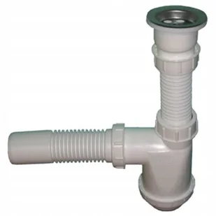 Syfon zlewozmywakowy 1-komorowy sitko metalowe odpływ fi 50 XLEO - Syfony - miniaturka - grafika 1