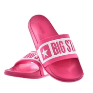 Klapki i japonki damskie - Klapki damskie sportowe BIG STAR LL274741 róż - miniaturka - grafika 1