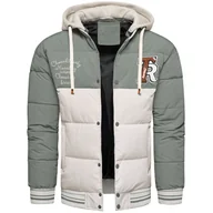 Kurtki męskie - Kurtka męska ocieplana z odczepianym kapturem Recea - miniaturka - grafika 1