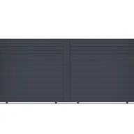 Bramy garażowe - CASANOOV BRAMA przesuwna 3m VELETA H.160cm szare aluminium - miniaturka - grafika 1