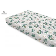 Prześcieradła dla dzieci - Prześcieradło 120x60 cm SMOKI SZARE - miniaturka - grafika 1