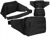 Nerki - Torba biodrowa Saszetka Nerka Mil-Tec na broń krótką pistolet czarna - miniaturka - grafika 1
