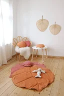Maty edukacyjne - Mata lniana liść dla dzieci "Papaja" - miniaturka - grafika 1