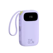Powerbanki - Powerbank 20000mAh 22.5W z wyświetlaczem kablem EnerFill FC21 Qpow 3 Ultra - fioletowy - miniaturka - grafika 1