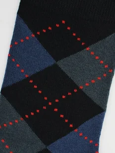 SKARPETY NOVITI SB101-M-03 (kolor czarny-jeans, rozmiar 39-42) - Skarpetki męskie - miniaturka - grafika 1