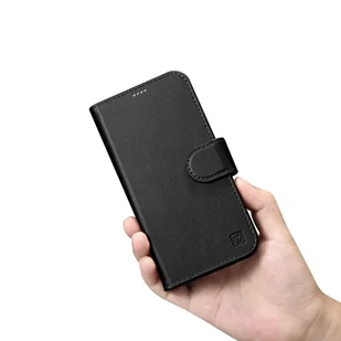 iCarer Wallet Case 2in1 etui iPhone 14 skórzany pokrowiec z klapką Anti-RFID czarny (WMI14220725-BK) - Etui i futerały do telefonów - miniaturka - grafika 11