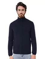 Kurtki męskie - Street One MEN Męska kurtka z dzianiny D253461, głęboki granatowy, XXL, Deep Navy Blue, XXL - miniaturka - grafika 1