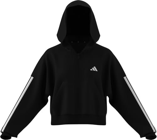 adidas Damska bluza z kapturem Essentials 3 paski French Terry z zamkiem błyskawicznym (1 szt.)