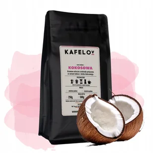 Kawa ziarnista Kokosowa 1 kg smakowa arabika - Cappuccino i kawy smakowe - miniaturka - grafika 1