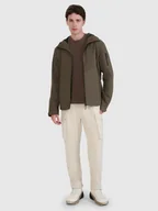 Kurtki męskie - KURTKA MĘSKA PRZEJŚCIOWA 4F Z KAPTUREM CIEPŁA MEMBRANA 8000 TTJAM705 XXL - miniaturka - grafika 1