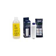 Akcesoria i części do ekspresów do kawy - Zestaw do konserwacji ekspresu do kawy DeLonghi (odkamieniacz + filtr wody DLSC002 (5513292811)) - miniaturka - grafika 1