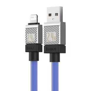 Kabel szybko ładujący Baseus USB-A do Lightning CoolPlay Series 2.4A 1m (fioletowy) - Kable - miniaturka - grafika 3
