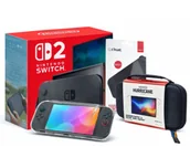 Konsole Nintendo - Nintendo Switch 2 Joy-Con Czarny + Etui Yaxo Pecos + Szkło Trust GXT 1254 + Etui Yaxo Hurricane - miniaturka - grafika 1