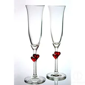 Kieliszki - Stölzle Lausitz Stölzle _ Lausitz 388 62 07 L'amour kieliszek do szampana z czerwonych serc zestaw 2 szt., 175 ML, 24 388 62 07 - miniaturka - grafika 1