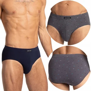 Slipy Męskie Klasyczne 2-PAK Majtki Bawełniane Wygodne Dopasowane LAMA 4XL - Majtki męskie - miniaturka - grafika 1