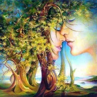 Dekoratorstwo - Haft Diamentowy Czułość 45x45 cm K - miniaturka - grafika 1