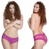 Majtki damskie - Bezuciskowe,seksowne figi Julimex Kiss purpurowe - miniaturka - grafika 1