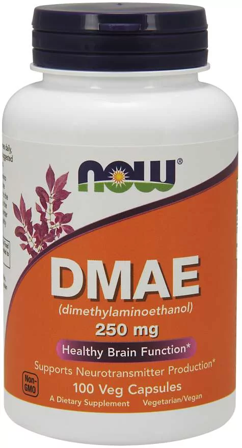 Now® Foods NOW DMAE, dimetyloaminoetanol, 250 mg, 100 kapsułek