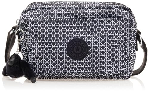 Kipling Damska torba na ramię Abanu M, Nadruk podpisu, 8.25''L x 6''H x 2''D