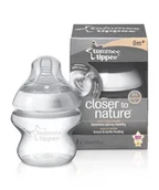 Smoczki do butelek - Tommee Tippee Butelka antykolkowa Close to Nature 150ml + smoczek, nakrętka i nasadka - miniaturka - grafika 1