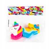 Gumki biurowe - Jednorożec Gumka Do Ścierania Mazania Zestaw 2szt - miniaturka - grafika 1
