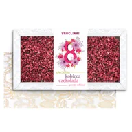 Czekolada - Czekolada Deserowa z Malinami na Dzień Kobiet (80g) - miniaturka - grafika 1