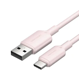 KABEL USB 2.0 A DO USB-C 3A VENTION CTQPH 2M (RÓŻOWY) - Kable USB - miniaturka - grafika 1
