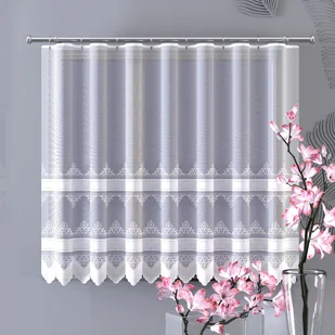 Firanka Żakardowa Biała 90X140Cm H361 - Firany - miniaturka - grafika 1