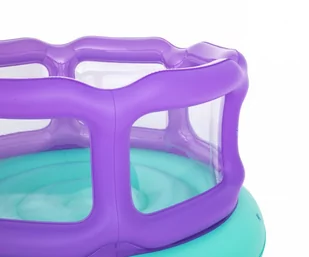 Bestway 52646 Dmuchany okrągły Zamek do skakania Laugh 'n Leap Bouncer 1.52m x 1.52m x 84cm - Materace dmuchane i koła do pływania - miniaturka - grafika 2