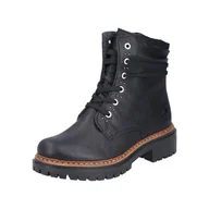 Moda i Uroda OUTLET - Rieker Damskie buty sznurowane 72618, czarne, 40 EU, czarny, 40 EU - miniaturka - grafika 1