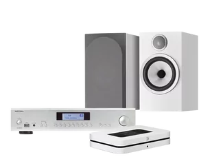Rotel A14 MKII (srebrny) + NODE (biały) + 706 S3 (biały) - Zestawy stereo - miniaturka - grafika 1