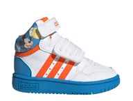 Buty dla dziewczynek - Buty dziecięce adidas Hoops Mid 3.0 AC I Białe - miniaturka - grafika 1