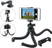 Selfie stick - Elastyczny statyw tripod uchwyt selfie stick do telefonu / aparatu / kamer sportowych GoPro - miniaturka - grafika 1